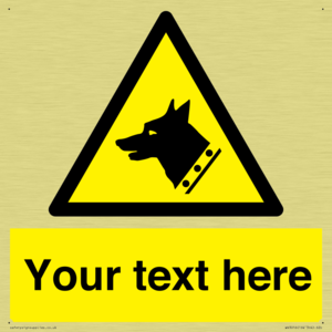 Custom Warning: Guard dog